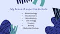 write biotechnology articles, presentations and blog posts