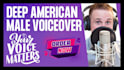 record a professional deep american male voice over