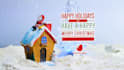 put logo and text in christmas promo short video