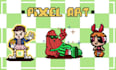 create pixel art character drawing or illustration design