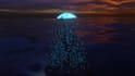 abstract 3d sunrises animation