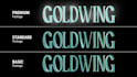 animated 3d metallic logo and text