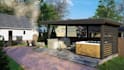 design your rooftop, garden, backyard, terrace 3d render