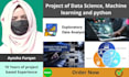 do machine learning, data science, and python projects for you