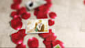 create a romantic video with rose petals