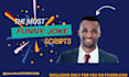 write jokes, skits, comedy script and short film