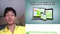 convert the website into an android app, webview android app