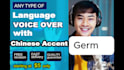 speak in any language with chinese accent