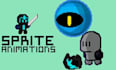 make pixel art sprites, animation and sprite sheet
