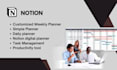 do a notion digital, simple, daily, weekly planner for 2025