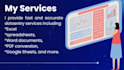 do accurate data entry
