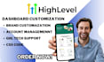 white label gohighlevel dashboard setup gohighlevel saas