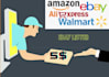 do aliexpress  walmart or amazon to ebay dropshipping