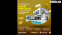 create modern real estate poster