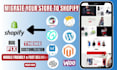 migrate to shopify and build automated shopify dropshipping store design expert