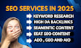 optimize aeo, GEO, aio, on page and technical SEO with high authority backlinks