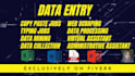 web research, data entry, data mining and pdf,excel conversion