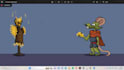 do pixel art character designs and character animations