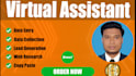 be your virtual assistant for data entry lead generation