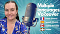 a voiceover in english