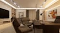 create realistic 3d office interior design and floor layout