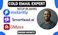 setup instantly ai smartlead ai and gmass for cold email outreach