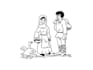 draw a simple line art illustration