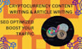 write SEO crypto, blockchain, nft, fintech, whitepaper, guest post content