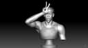 sculpt a realistic 3d character or statue from reference images