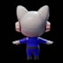 model 3d character for animation chibi character