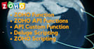 write zoho deluge functions, API and 3rd party integrations