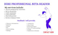 beta read your scifi novel and critique your manuscript