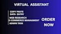 be your virtual assistant for copy paste, data entry,web research