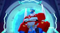 create an optimus prime rescue bots message for your child