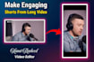 repurpose youtube videos into viral shorts, reels and tiktok