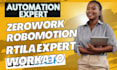 automate and integrate workflows on zerowork rtila robomotion make and workato
