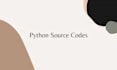 create python source code for your projects