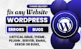 fix website error, wordpress error, or critical issue