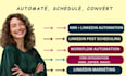 be your n8n workflow automation expert for linkedin automation post scheduling