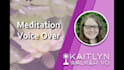 record guided meditation, affirmation scripts with an english female voice over