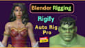 do 3d character rigging in blender, rigify, auto rig pro