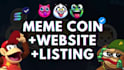 create solana memecoin,solana meme coin website, list on raydium, pumpfun