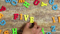 shoot a video forming your text or brand name with alphabets