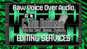 edit your raw VOICEOVER audio
