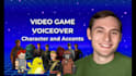 record a male character voice over for your video game