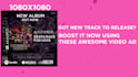 create music promo video ad for facebook and instagram