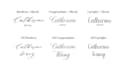 make printable calligraphy table place cards