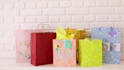 design tote bag, paper bag, and plastic shopping bag