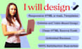 design responsive HTML email template