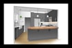 make kitchen interior illustration, sketch